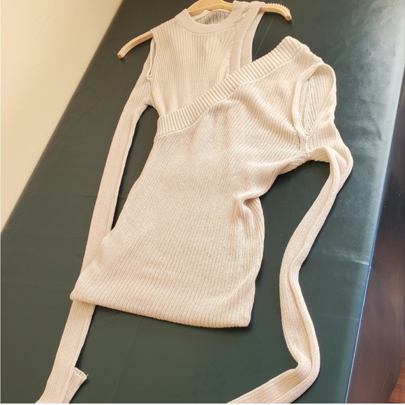 Rick Owens Membrane Banana Sweater in “Oyster” - Picture 7 of 16